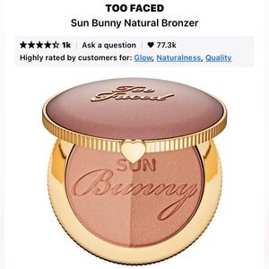 Too Faced Sun Bunny Bronzer - mini!